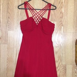 Red formal dress